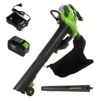 Greenworks GD48BVIIK4- Blower - Cordless vacuum 48V/4ah
