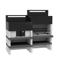 Edilmark Pizza-Rock - Masonry Wood and Charcoal Barbecue and Oven