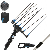 Campagnola Hercules 6 ECO Plug-in - 150-220 cm Aluminium Pole - Electric Battery- powered Olive Harvester - 21.6V 5Ah