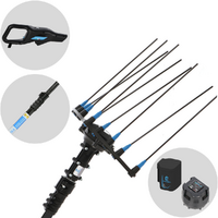 Campagnola Hercules 6 ECO Plug-in - Carbon Pole - 235 - 325 cm - Electric Battery-powered Olive Harvester - 21V 5Ah