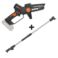 Worx Nitro WG325E - Manual Battery-powered Pruner + Extension Pole -  WITHOUT BATTERY AND CHARGER
