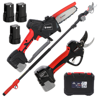 Blue Bird PS23-28+CS23-05A - Shear on Pole + Battery-powered Pruner Kit - 3x 21.6V 2.5Ah