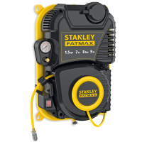 Stanley Wall Tech Pro - Single-phase electric wall-mounted, oil-less air compressor - 1.5 HP motor - 2 lt.