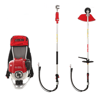Blue Bird GX50 - Brushcutter + Shaker with hitch cm 180 Honda backpack engine - Shaker