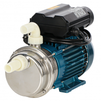 Tellarini ALM 25 MS - Electric Stainless Steel Transfer Pump - NYLON Straight + Curved Fittings