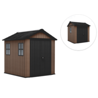 Keter Newton plus 757/775 - Garden shed - With windows - 230x223.8x246 cm