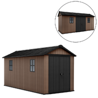 Keter Newton plus 7515/1575 - Garden shed - With double door and windows