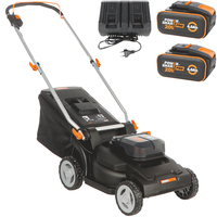 Worx Nitro WG745E - Cordless Lawn Mower - 2x20V/4Ah - Cutting Width 41cm