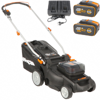 Worx Nitro WG737E - Cordless Lawn Mower - 2x20V/4Ah - 37cm Cutting