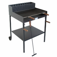 Cruccolini Fuocone Oliveto Maxi - Handmade Iron Wood and Charcoal Barbecue