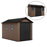 Keter Newton plus 7511/1175 - Garden shed - With double-leaf door and windows