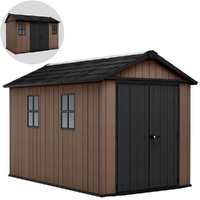 Keter Newton plus 7511/1175 - Garden shed - With double-leaf door and windows - 230x350x246 cm