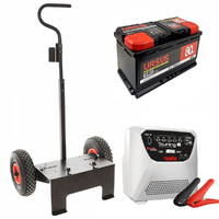 Full kit: Volpi trolley + 80 Ah battery + Telwin Touring 18 battery charger