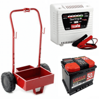 Full kit: metal trolley + 50Ah battery + Telwin Touring 15 battery charger
