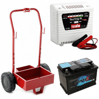 Full kit: metal trolley + 50Ah battery + Telwin Touring 15 battery charger