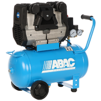 ABAC POLE POSITION QUIETE OS20 - Silent Single-phase Electric Air Compressor - Oil-less - 2 HP Motor - 24 lt