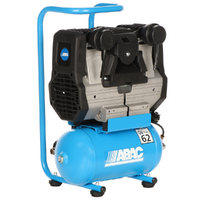 ABAC START QUIETE OS20 - Silent Single-phase Electric Air Compressor - Oil-less - 2 HP Motor - 6 lt