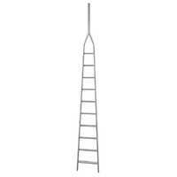 S8000 10/1 aluminium pruning ladder, 4 metres, 10 steps