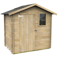 Alce Livia 198x130 - Wooden garden shed - With front window - 198x130x205 cm