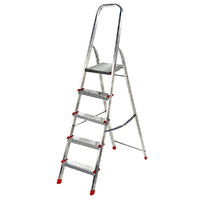 Alice 5 aluminium ladder with stand, 5 steps, 1.71 m
