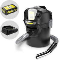 Karcher AD 2 Battery - Ash vacuum cleaner with bin - 14-litre metal collection compartment - 18V/2.5Ah