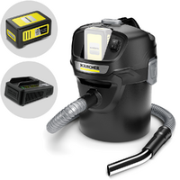 Karcher AD 2 Battery - Ash vacuum cleaner - 14-litre metal collection compartment - 18V/5.0Ah