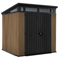 Keter Signature Venetian 7x7 - Garden shed - With double door - 214x218x226 cm