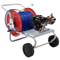 Petrol-powered spray pump kit with trolley - Comet MTP BPX25 PP - For chemicals and acids
