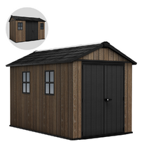 Keter Signature Walnut 7511/1175 - Garden shed - With windows - 230x350x246 cm