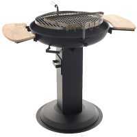 Royal Food BBQ6 Charcoal Barbecue with Stainless Steel Double Rotating Grid -  &Oslash; 60 cm Brazier