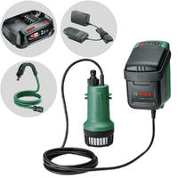 Bosch GardenPump 18V-2000 - Battery-powered Submersible Pump - 18V 2.5Ah
