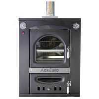 AgriEuro Premium Line Medius 60 Inc - Built-in Wood-fired Steel Oven - Ventilated