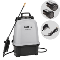 Volpi ELITE 16 PRO TECH - Battery-powered Backpack Sprayer Pump with Fibreglass Lance - 2x 14.4V 2Ah - 8 bar