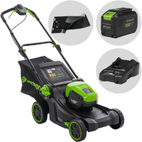 Greenworks GD48LM41II - Battery-powered Lawn Mower - 48V/4Ah - 41 cm Cutting Width