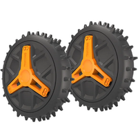 Pair of Off-Road Wheels for Worx Landroid Vision Cloud S/M 2WD Robot Lawn Mowers