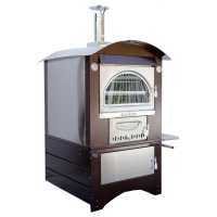 AgriEuro Top-Line Maximus 100 Deluxe EXT Stainless Steel- Outdoor Wood-fired Oven - Copper Enamel