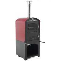 AgriEuro Minimus 50 Mini EXT Outdoor Steel Wood-fired Oven - Red Roof
