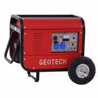 GeoTech GGSA3000ES - 2.7 kW Wheeled Power Generator with AVR and Electric Start - DC 2.5 kW Single-phase