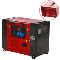 GeoTech Pro DGP8000SE - 6 kW Wheeled Silenced Diesel Power Generator with AVR - DC 5.5 kW Single-phase + ATS