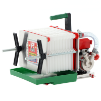 Rover Colombo 18 Stainless Steel - Wine filter with cartridges and plates - Wine pump in Novax