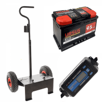 Full kit:Volpi trolley + 70 Ah battery + Awelco Automatic 20 battery charger