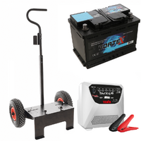 Full kit:Volpi trolley + 70 Ah battery + Telwin Touring 18 battery charger