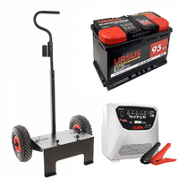 Full kit: Volpi trolley + 95Ah battery + Telwin Touring 18 battery charger