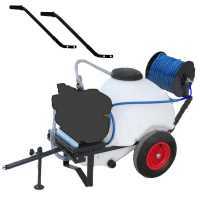Comet APS 41 Sprayer Pump - Loncin G 160 F - 120 L Tank Trolley with Hook Kit