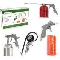Pneumatic Tool Kit for Air Compressors - 5 Tools - GeoTech