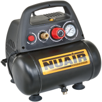 Nuair New Vento 200/8/6 - Compact Portable Electric Air Compressor - 1.5 Hp Motor - 6 L