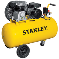 Stanley B 345/10/100 T - Belt-driven Electric Air Compressor - 3 Hp Motor - 100 L