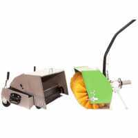 Accessory: SPR 100 Garden Sweeper with collection box for two wheel tractor - 100 cm brush