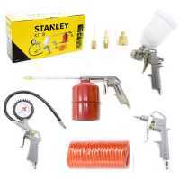 Pneumatic tool kit for air compressors - 8 accessories - Stanley