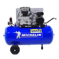 Michelin MB 100 B - Belt-driven Electric Air Compressor - 2 Hp Motor - 100L